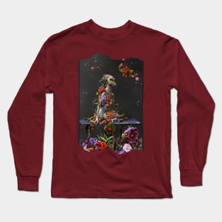 Floral Cat Long Sleeve T-Shirt